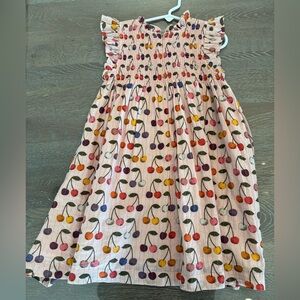 Pink Chicken Multicolor Cherry Print Dress